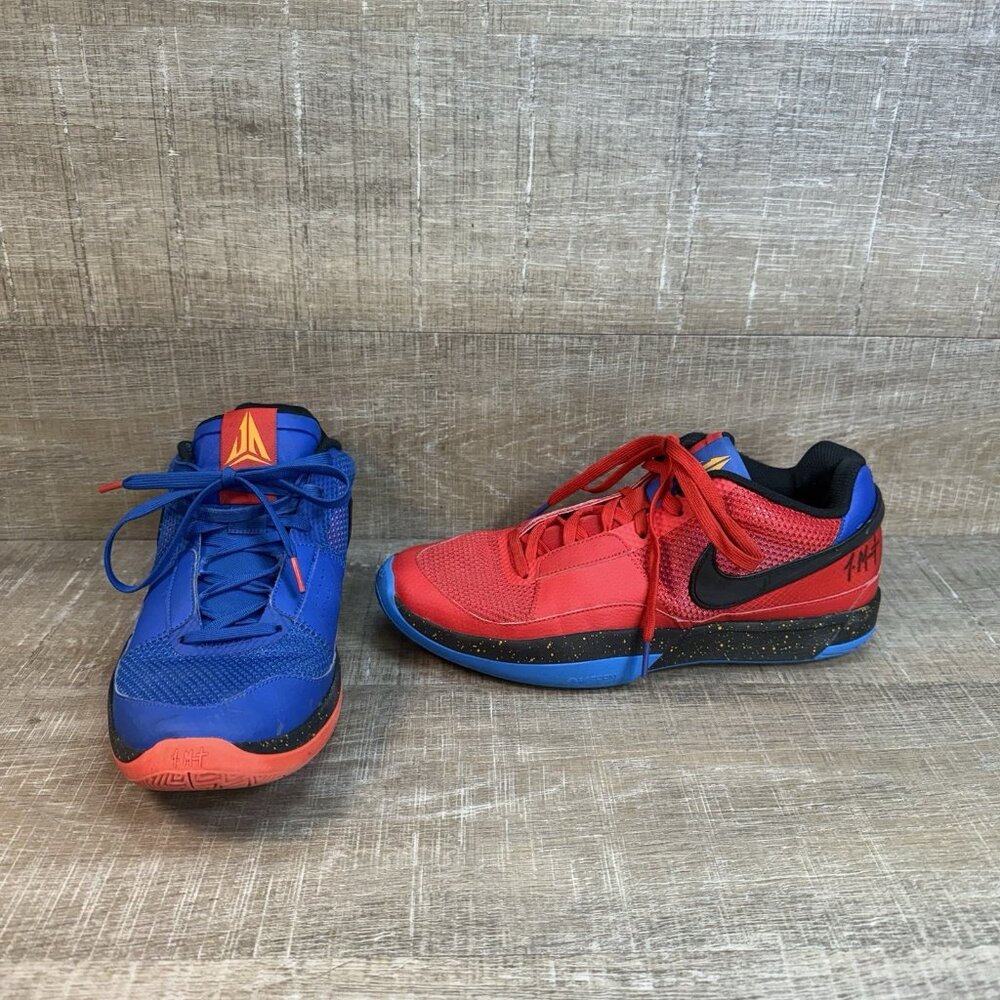 Nike Ja 1 Hunger Mens Size 11 Blue Black Red Basketball Running Shoes Sneakers